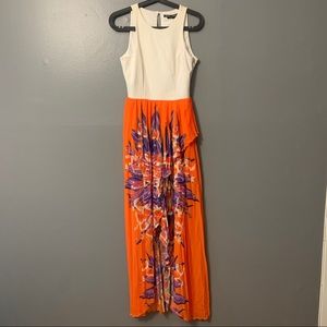 Bebe hi-low maxi dress